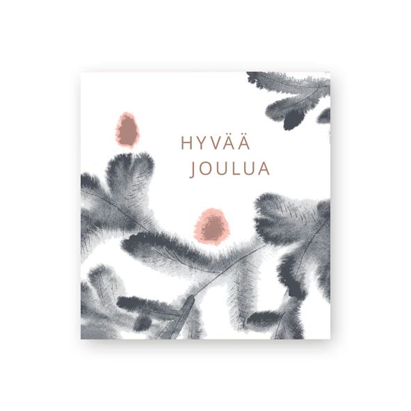 Pakettikortti joulu Putinki Pentik - Huurre valkoinen