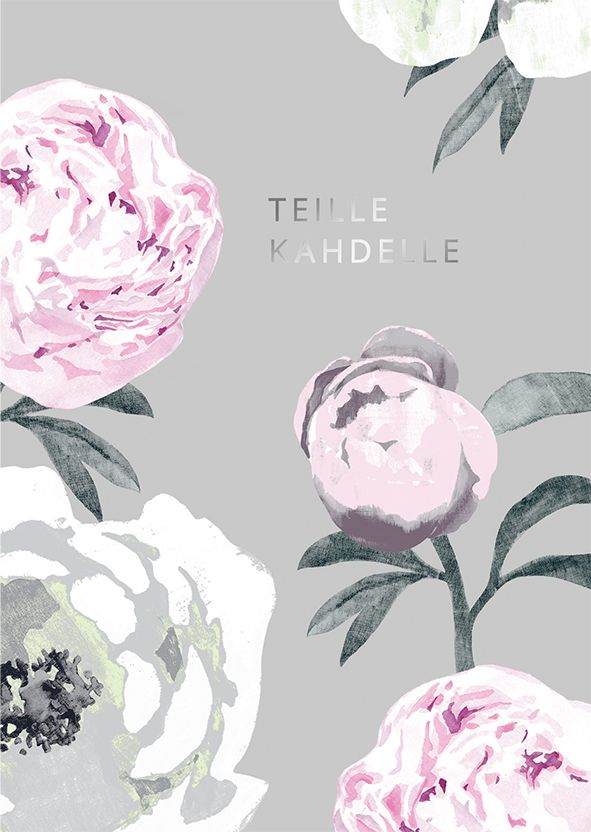 2-osainen kortti Pentik - Pioni, teille kahdelle