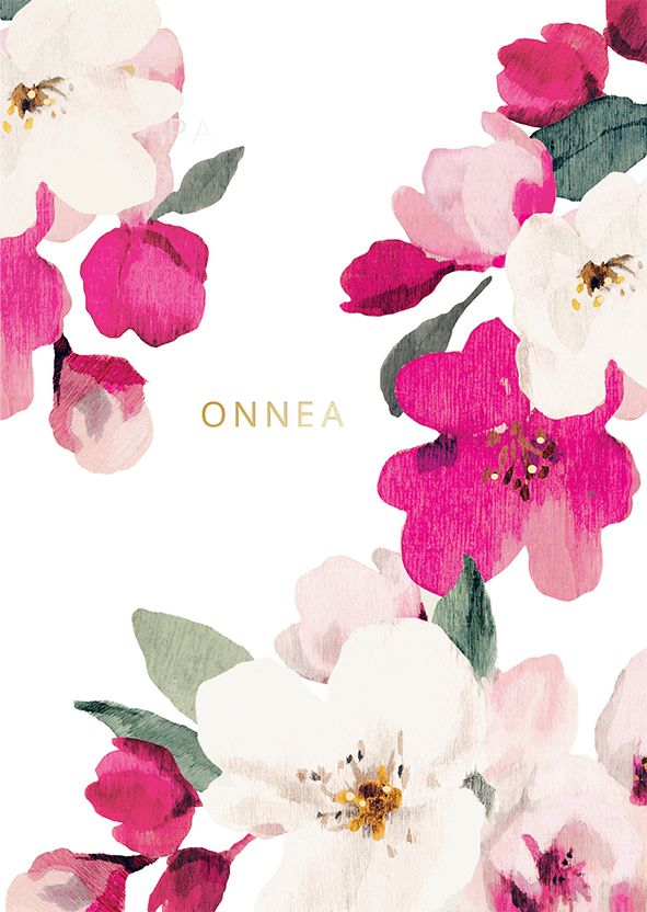 2-osainen kortti Pentik - Purppuraomenapuu, Onnea