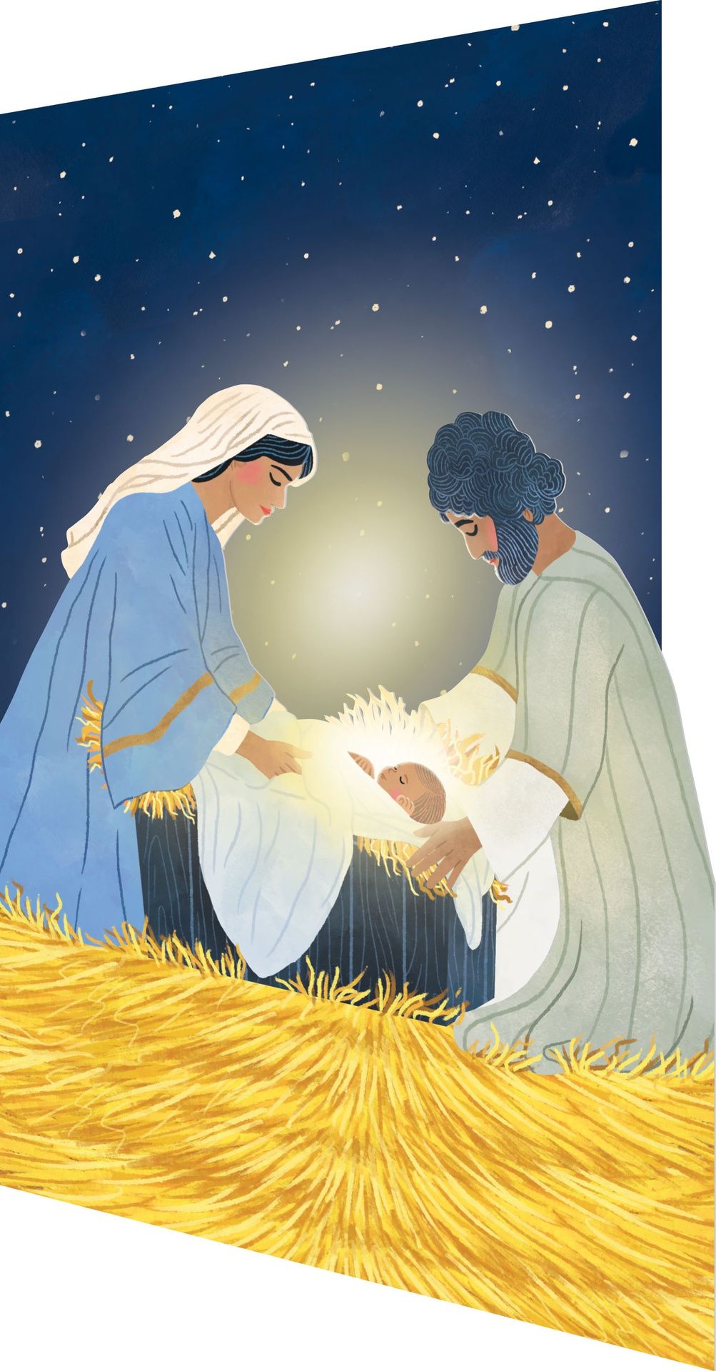 2-osainen kortti joulu Roger la Borde - Away in the minger