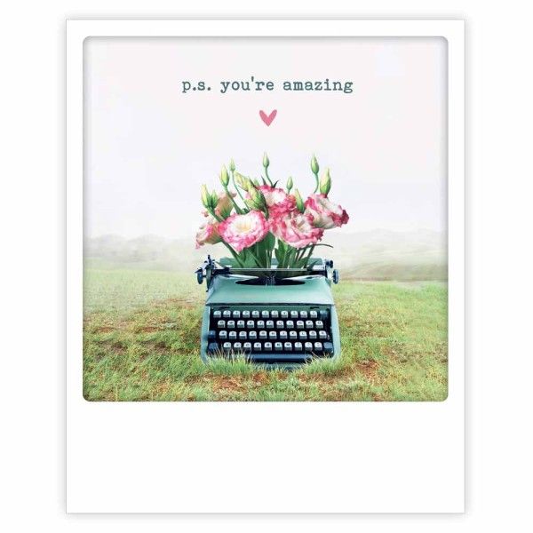 Postikortti Pickmotion - P.S. You're amazing