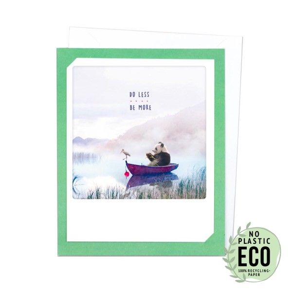 2-osainen kortti Pickmotion - Panda, Do less be more