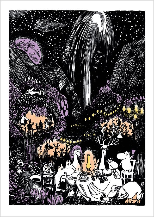Postikortti Muumi - Muumimamman juhlat