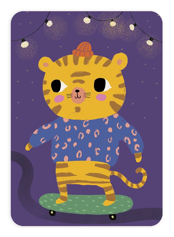 Postikortti Mira Mallius - Skeittaaja