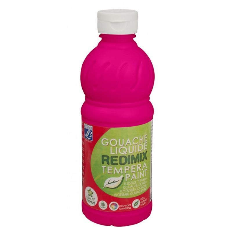 LB Redimix 500ml 408 (022) Fluorescent pink, 500ml valmisväri fluor. pinkki