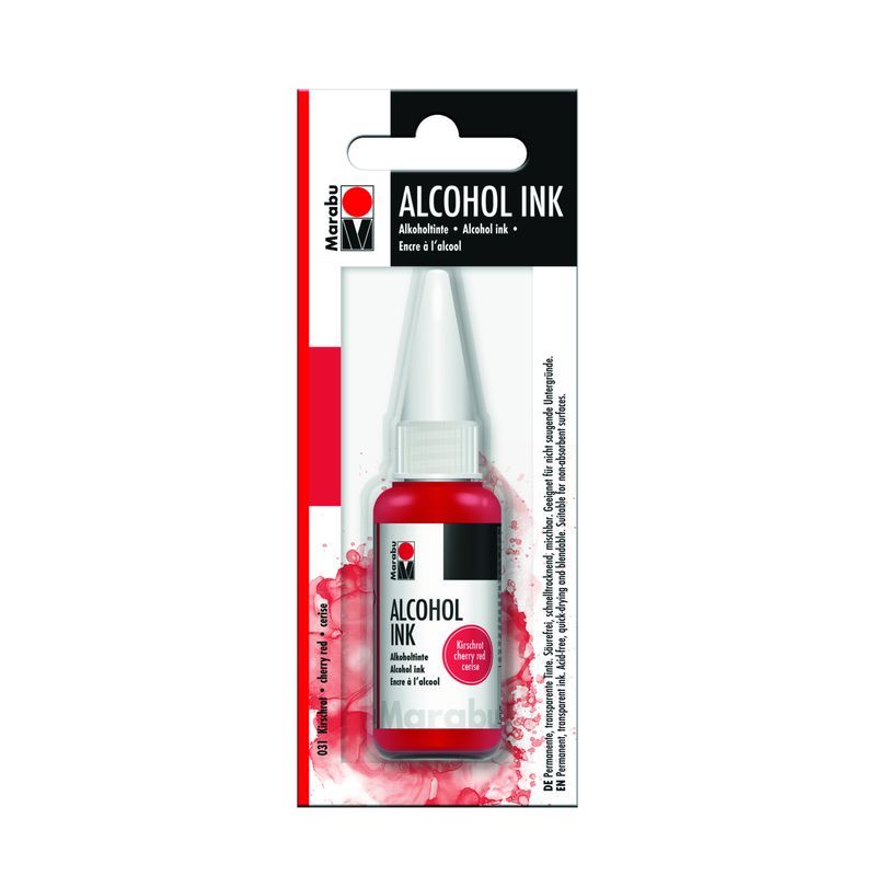 Marabu Alcohol ink 20 ml 031 cherry red, kirsikanpunainen