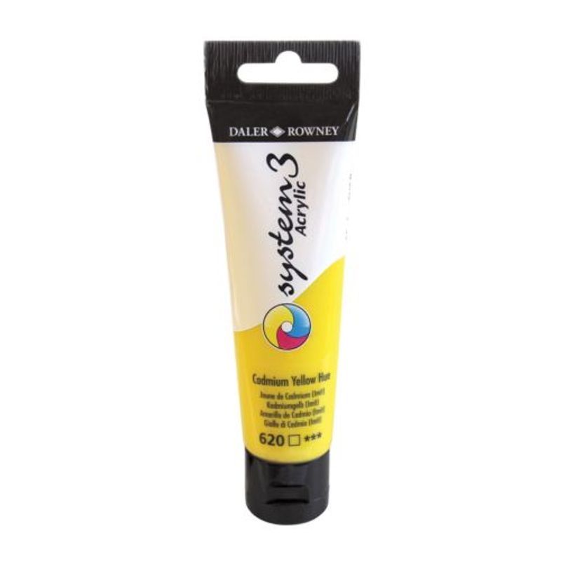 DR System 3 acrylic 59ml 544 Fluorescent Red, akryyliväri