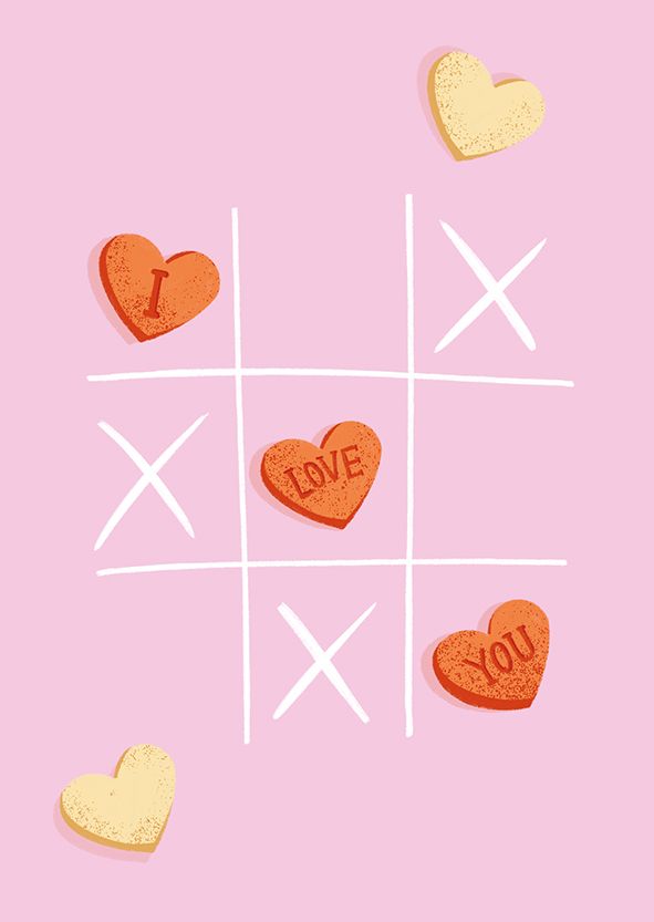 Postikortti Kaisu Sandberg - Ristinolla, I love you