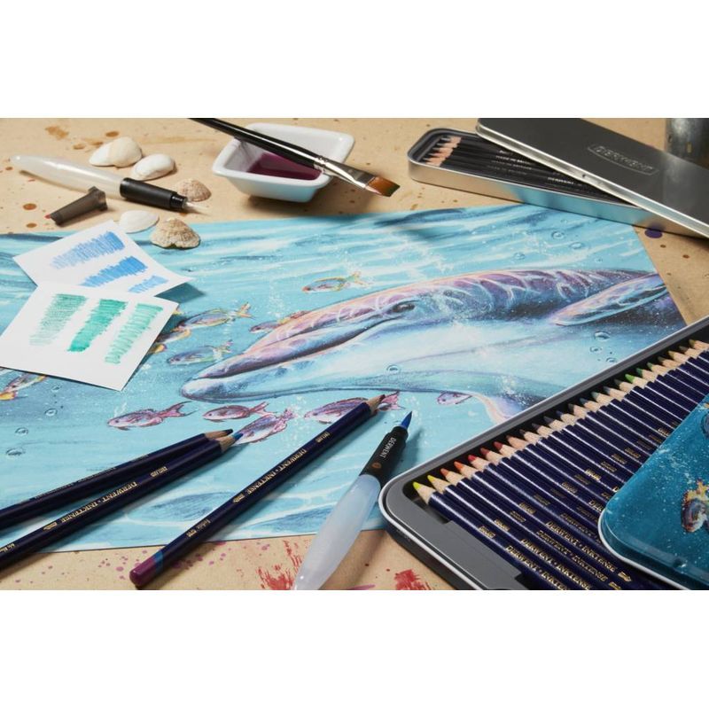 Derwent Inktense 24 mustevärikynälajitelma