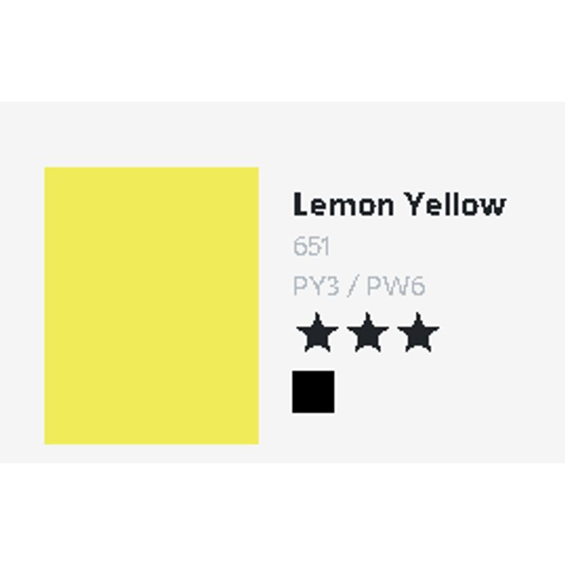 T DR Aquafine Gouache 651 15ml Lemon Yellow