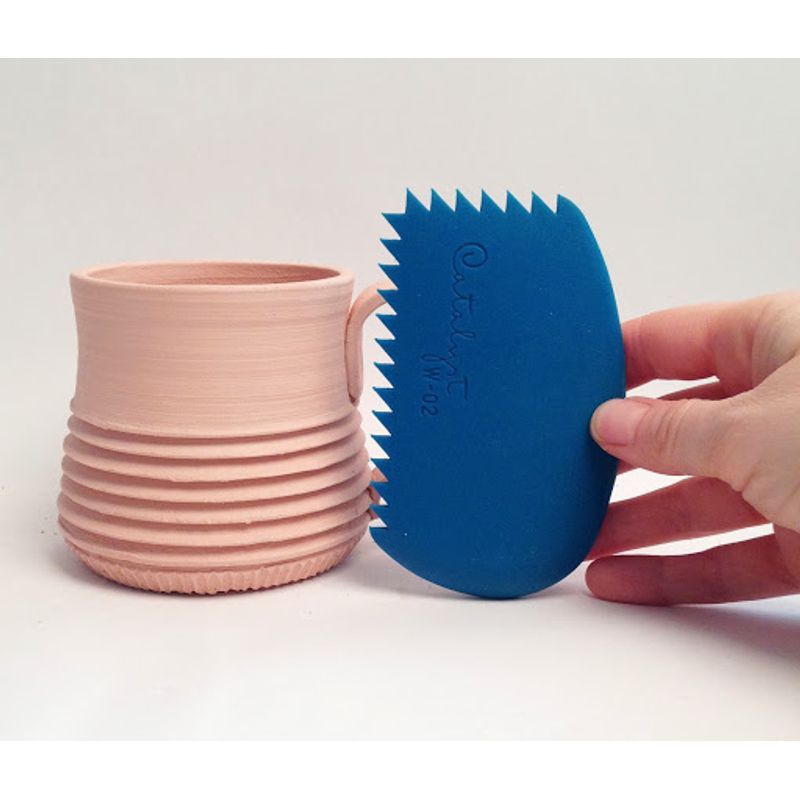 Princeton Wedge kuviointikampa No 2 Sininen, silikonia