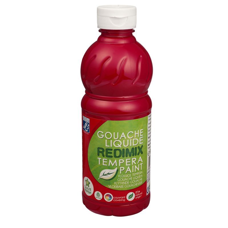 LB Redimix 500ml 437 (006) Primary red x (1), 500ml valmisväri peruspunainen tumma