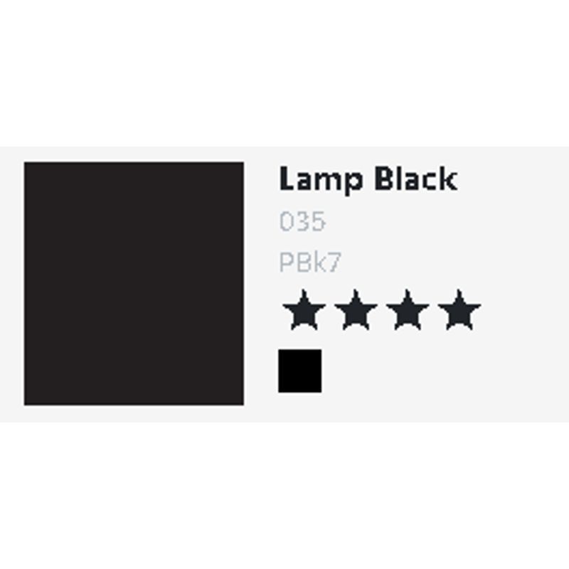 T DR Aquafine Gouache 035 15ml Lamp Black