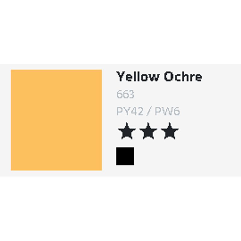 T DR Aquafine Gouache 663 15ml Yellow Ochre