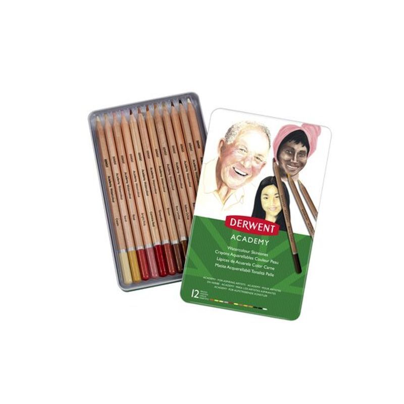 Derwent Academy Watercolour 12 skintones