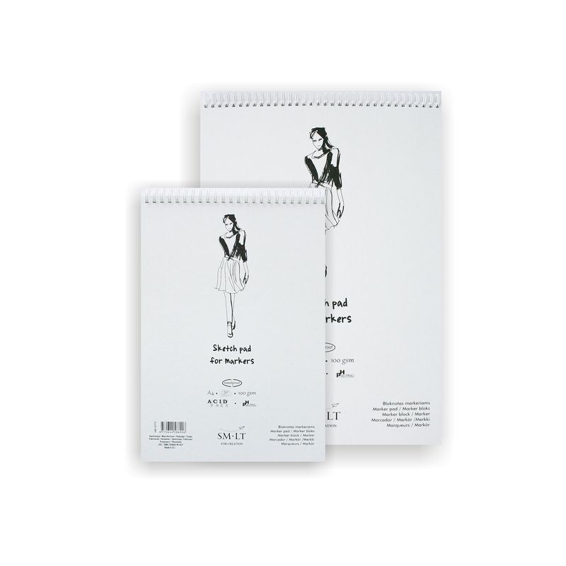 SMLT Marker-lehtiö 100g A4 (50), kierre yläreunassa