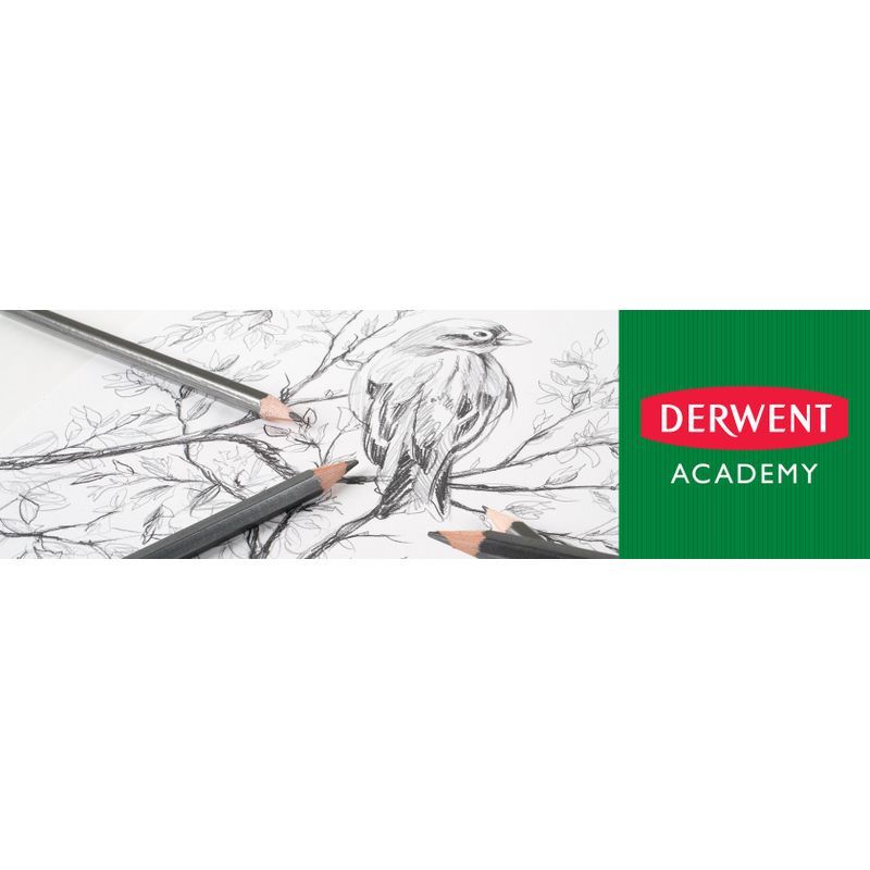 Derwent Academy Sketching 12 lajitelma, 6B,5B,4B,3B,2B,B,HB,H,2H,3H,4H,5H