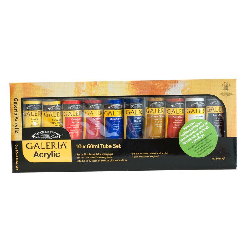 WN Galeria 10x60ml - Suomen Värisävyt!, akryylivärilajitelma FIGA10