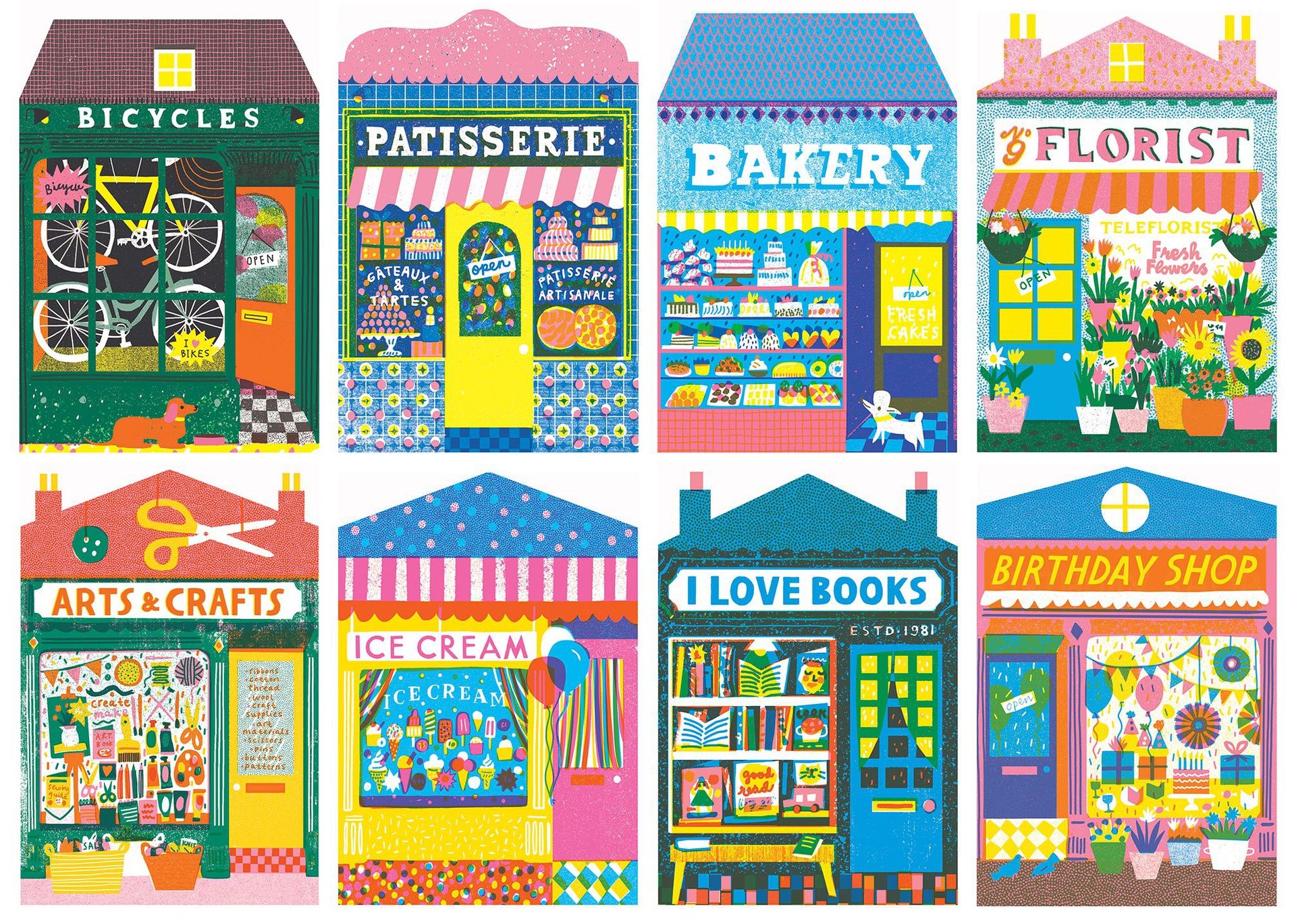 Palapeli 1000 palaa Happily Puzzles - Shops