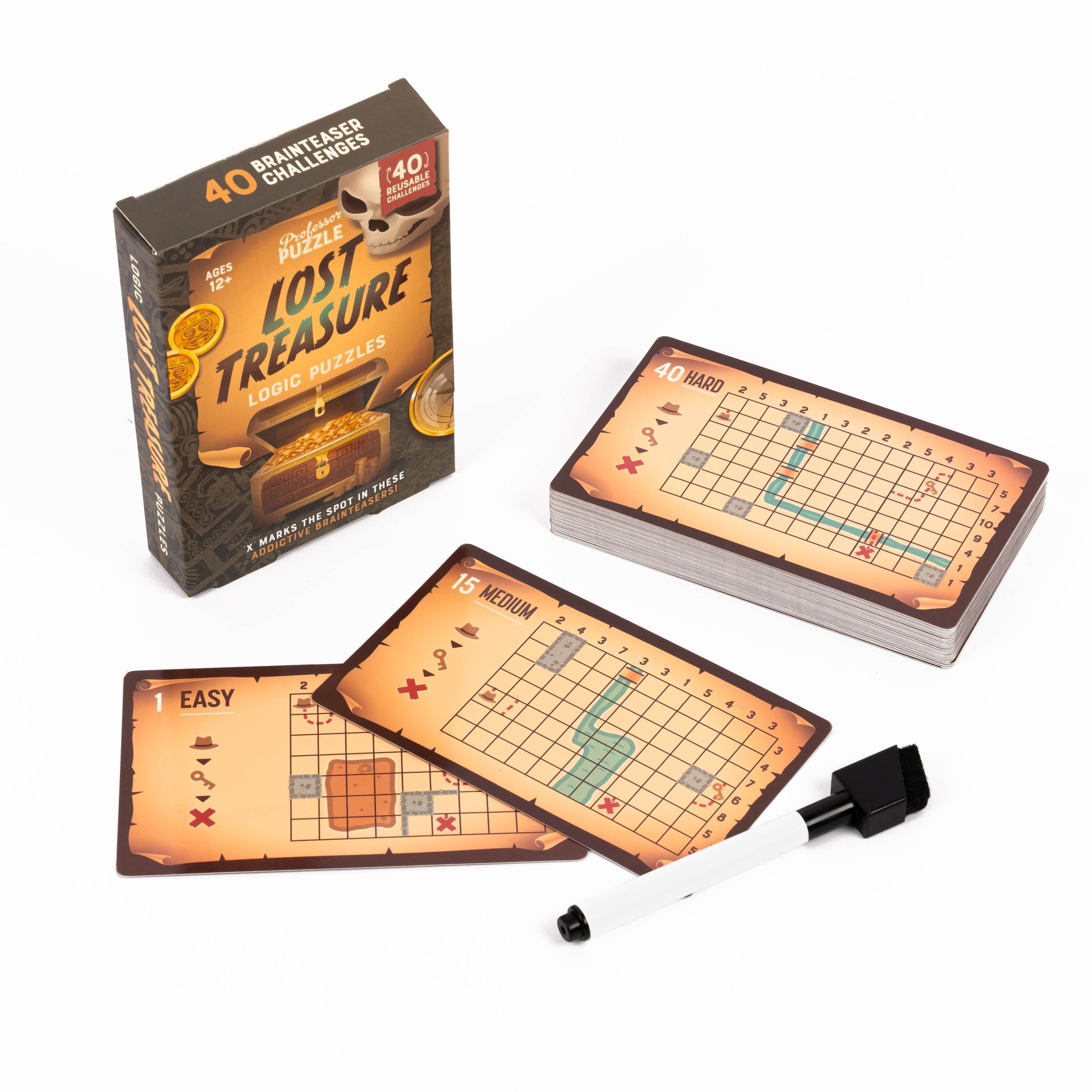 Korttipeli Professor Puzzle - Lost Treasure