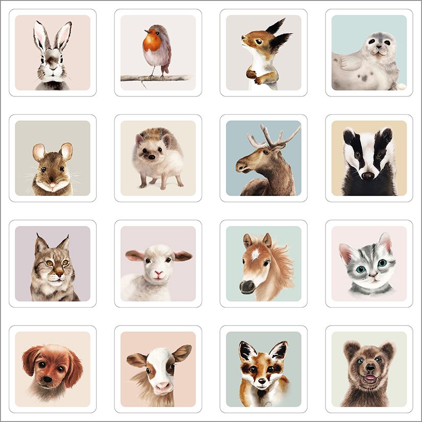 Muistipeli Putinki Henna Adel - Ihanat eläimet