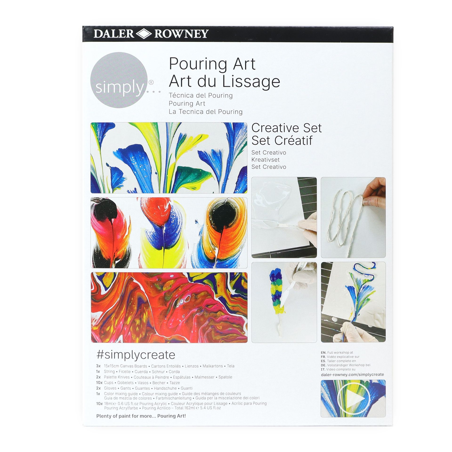 DR Simply Creative Pouringmaalaussetti