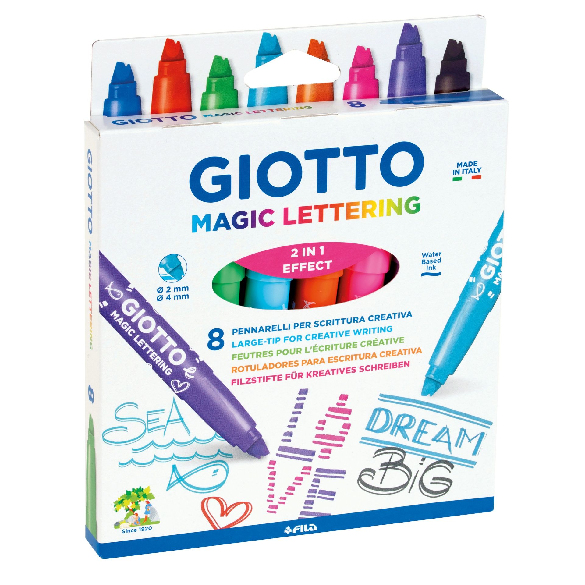 Giotto Magic Lettering 8 tuplateräkynää