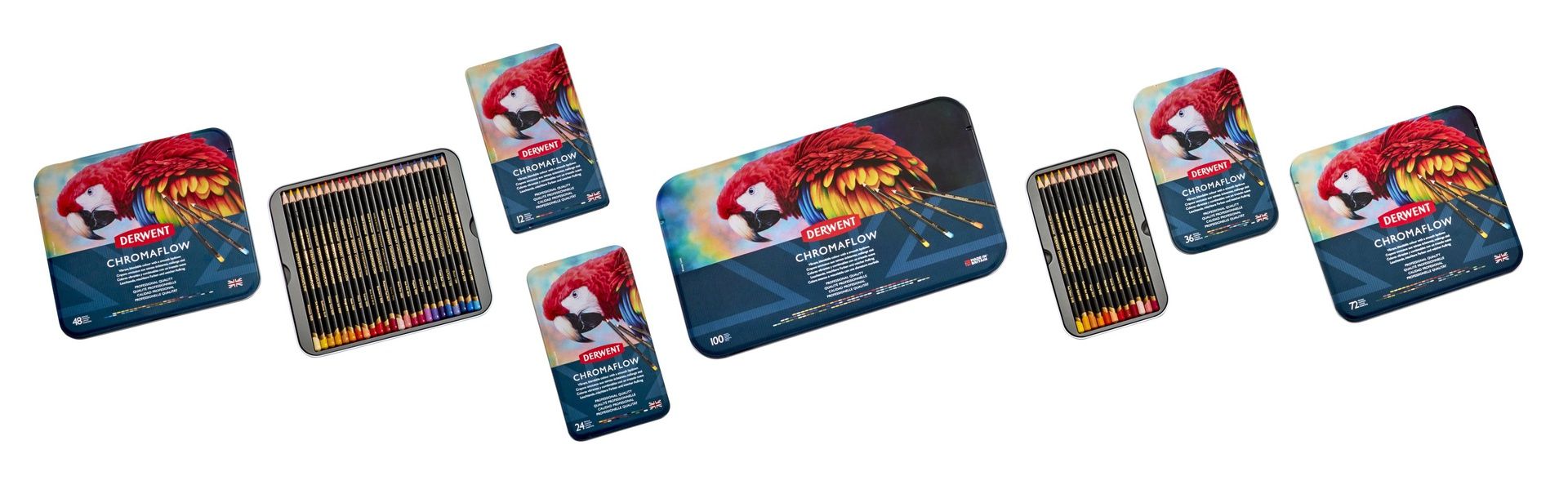 Derwent Chromaflow 100 kynälajitelma