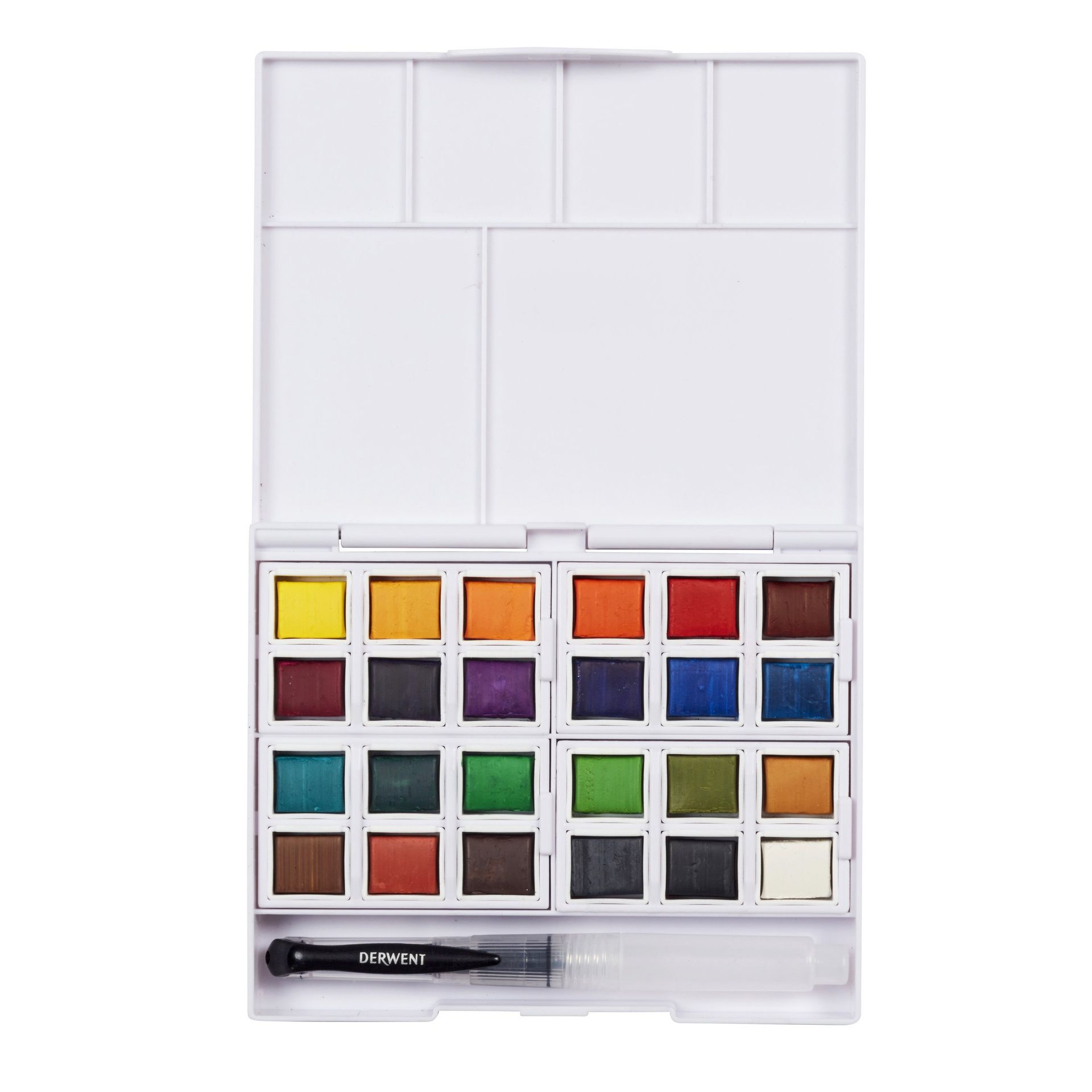 Derwent Watercolour Paint Pan Set 24 sävyä