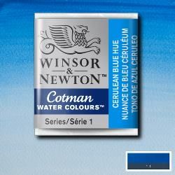 WN Cotman 1/2 (1,7ml) 139 Cerulean Blue Hue, akvarellivärinappi x