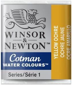 WN Cotman 1/2 (1,7ml) 744 Yellow Ochre, akvarellivärinappi x
