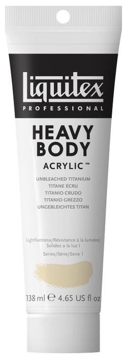 Liquitex Heavy Body 138ml 434 Unbleached Titanium, akryyliväri