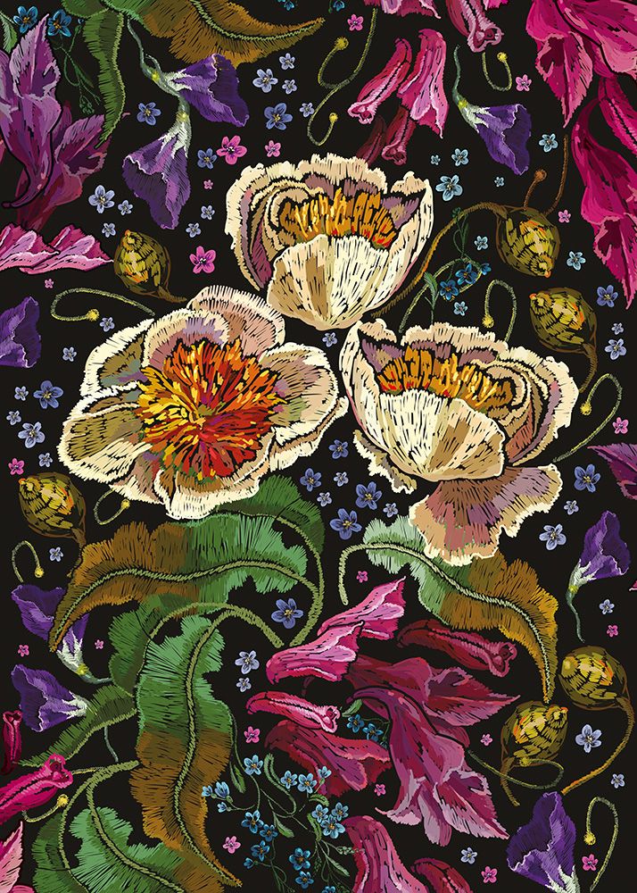 Palapeli 1000 palaa Interdruk - Flowers 4