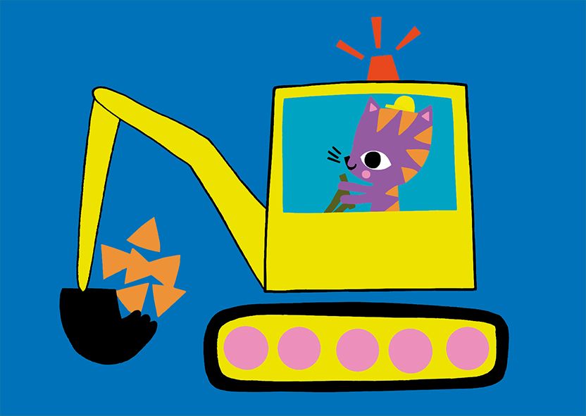 Postikortti Nina Pirhonen - Kaivuri